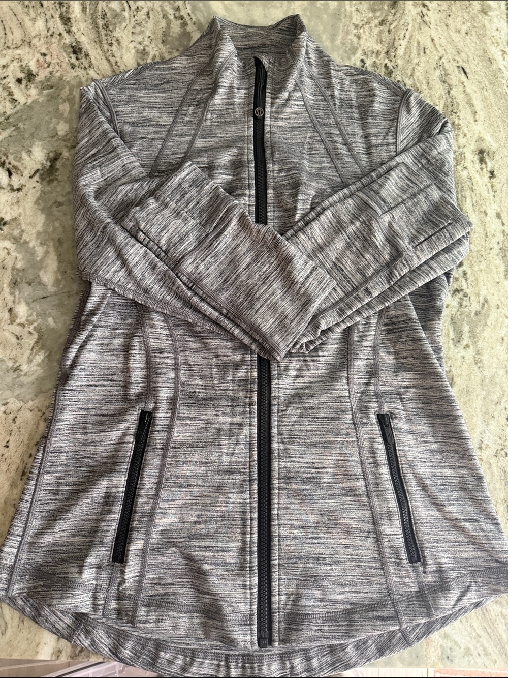 lululemon athletica Gray Heather Full-Zip Utility Jacket